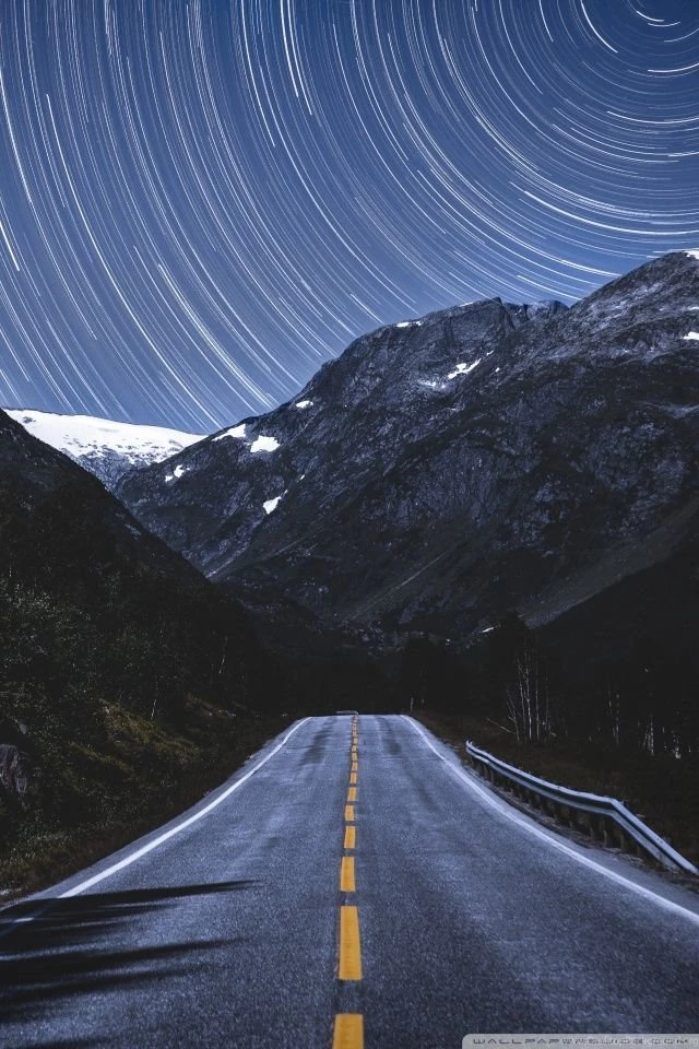 Norway Road Long Exposure HD Desktop Wallpapers : Widescreen ...