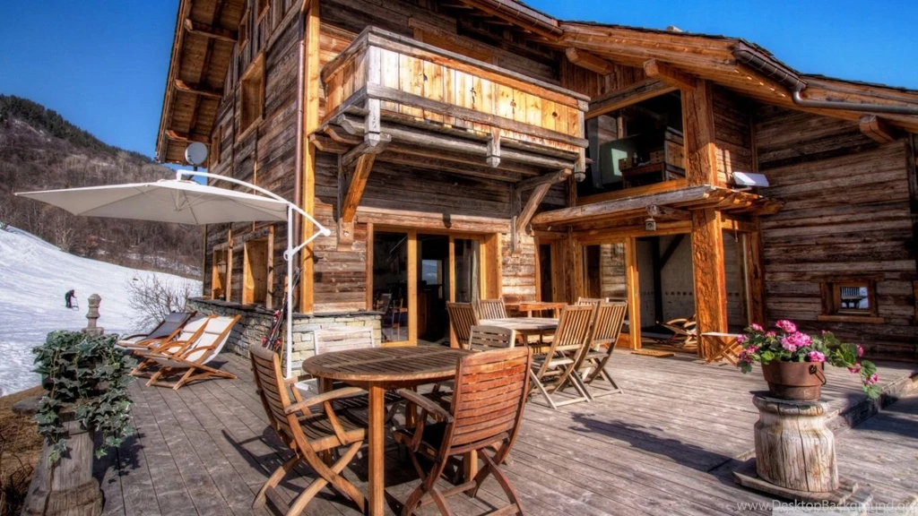 Wooden Lodge HD Desktop Wallpapers : Widescreen : High Definition ...