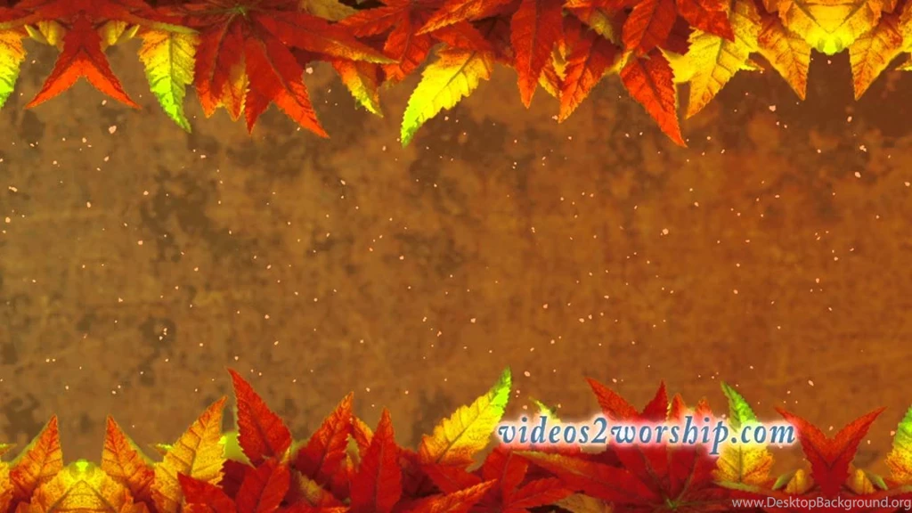 Thanksgiving Worship Motion Backgrounds Leaves And Dust YouTube