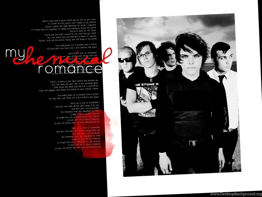 MCR In Red & Black ( Wallpaper) My Chemical Romance Wallpapers ...