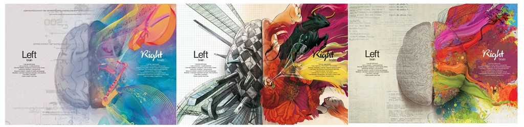 My Take On The Left/right Brain Concept. : Rainmeter