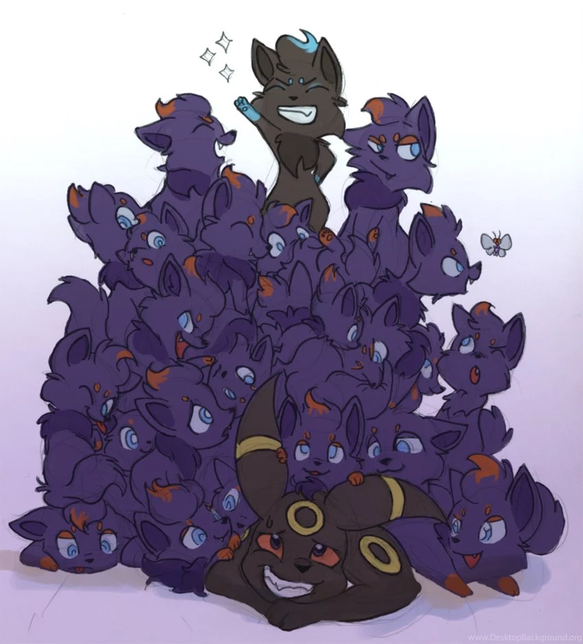 Plethora Of Zorua By Bedupolker On DeviantArt