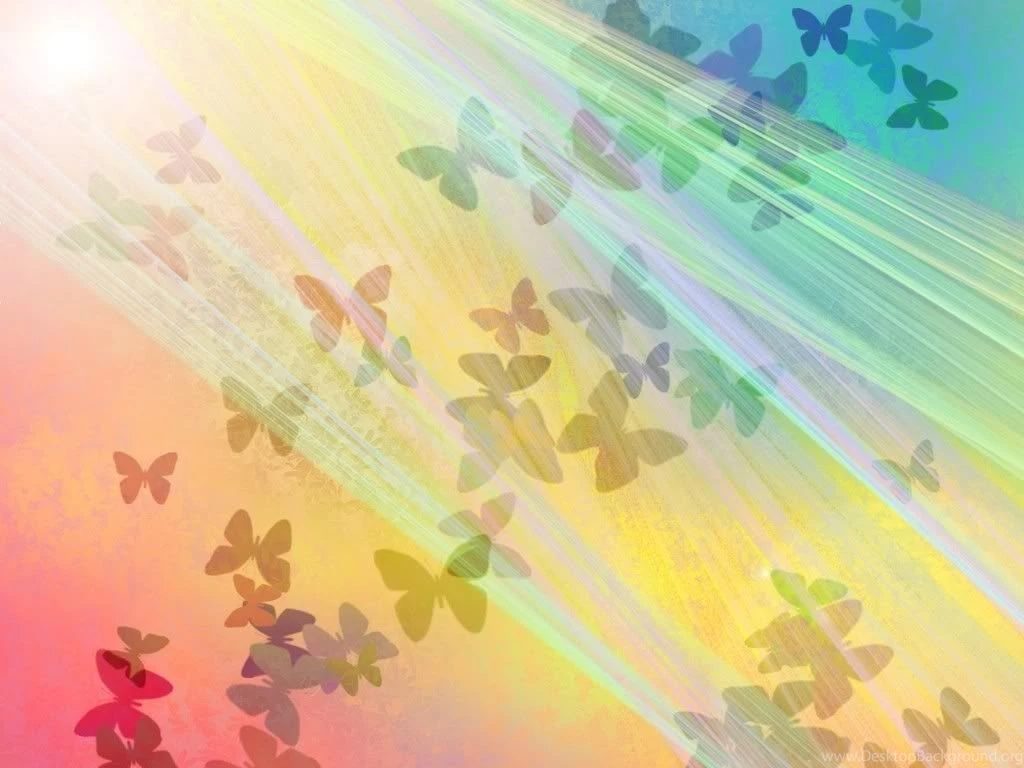 Rainbow Butterflies Backgrounds Photo By Frazay99