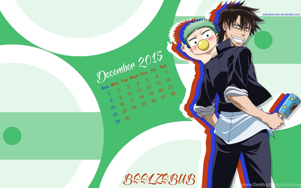 Calendar Wallpapers December 2015 Beelzebub By Edinaholmes On ...