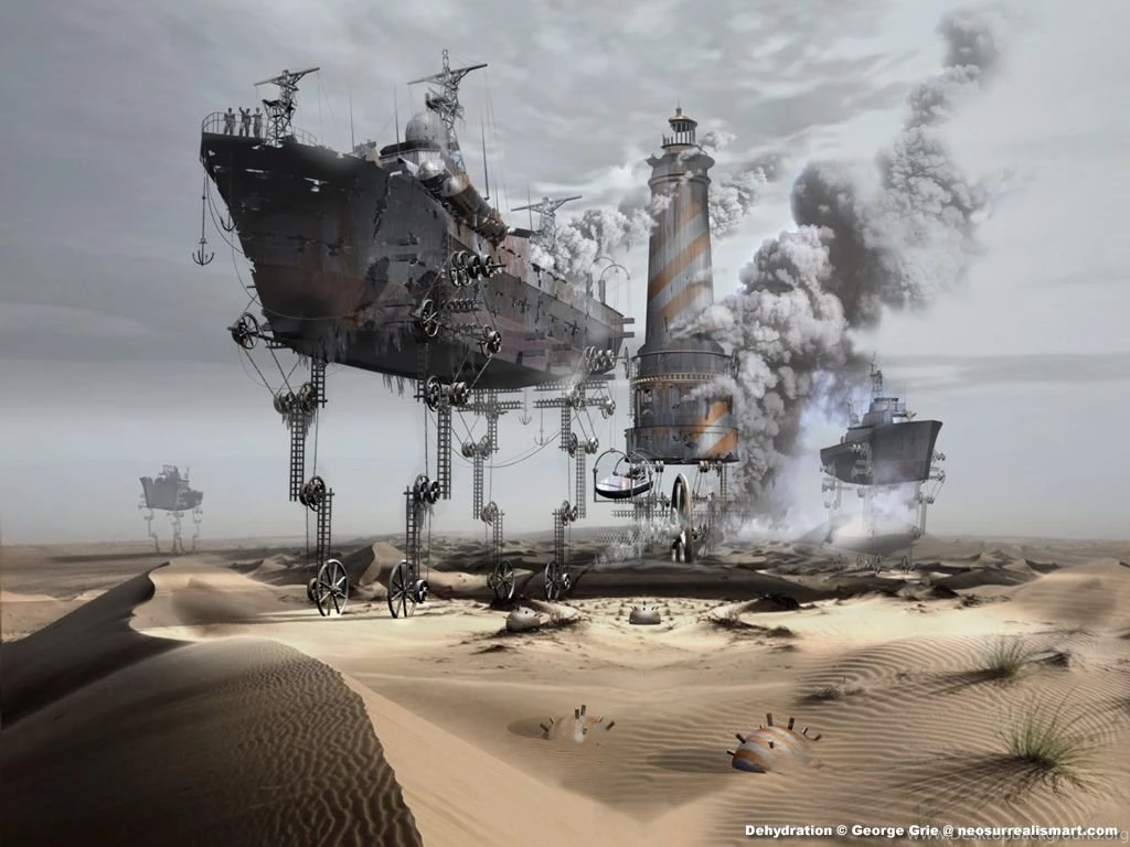 Surreal Fantasy Art 3D Wallpapers: Dehydration 1024x768 Wallpapers