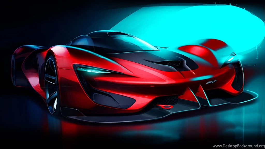 Srt Tomahawk Vision Gran Red Car Desktop Wallpapers ...