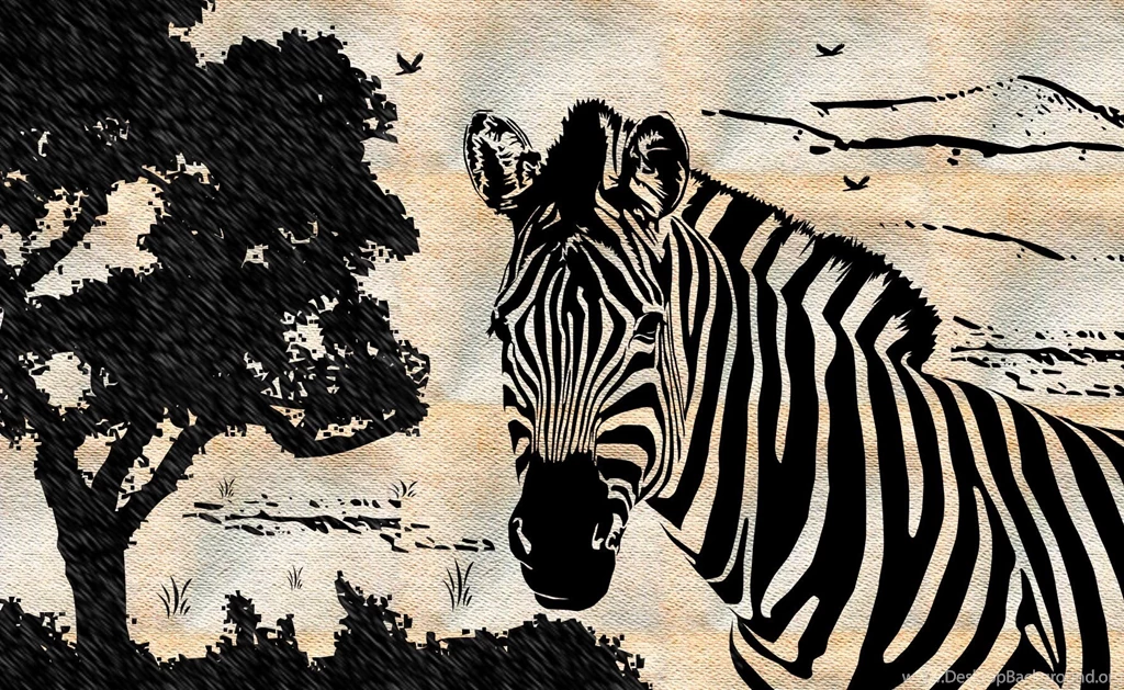 Zebra Drawing Computer Wallpapers, Desktop Backgrounds