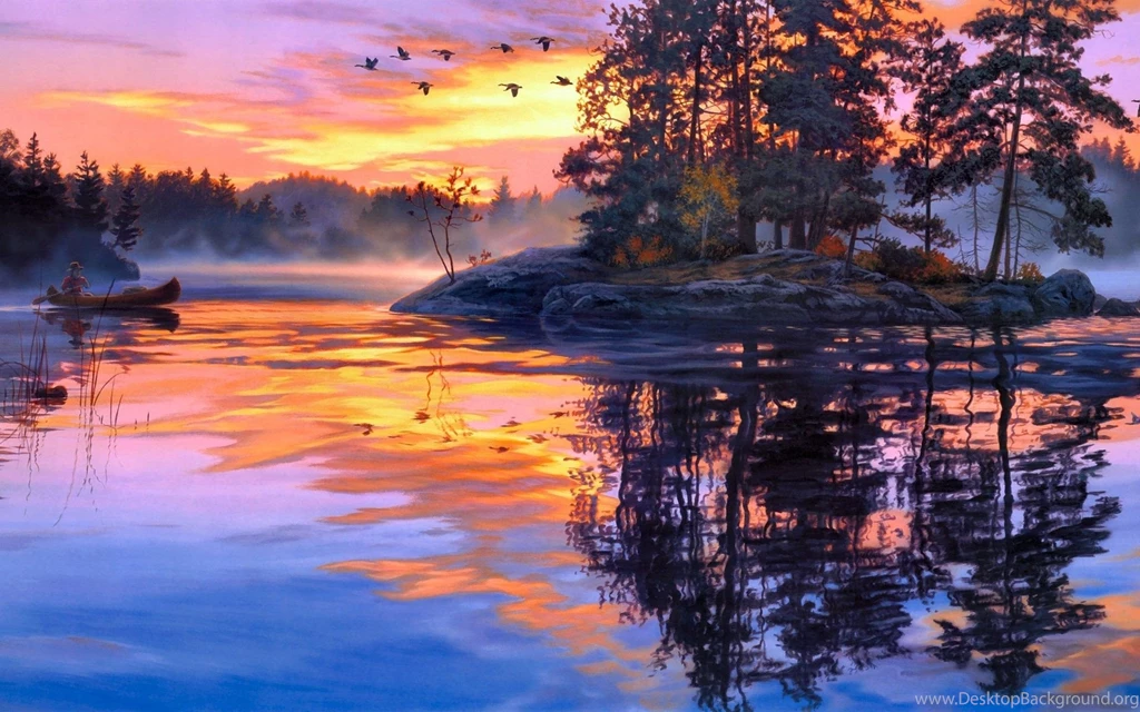 Landscape Scenery Painting Wallpapers