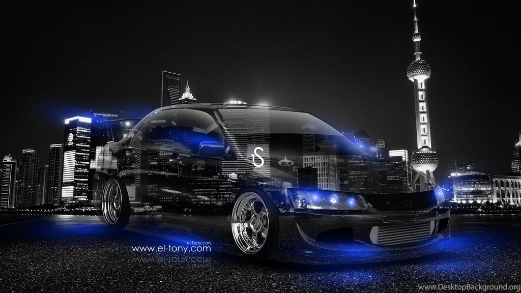 Mitsubishi Lancer Evolution Blue Boaxdbk FewMo.com – Cool Car ...