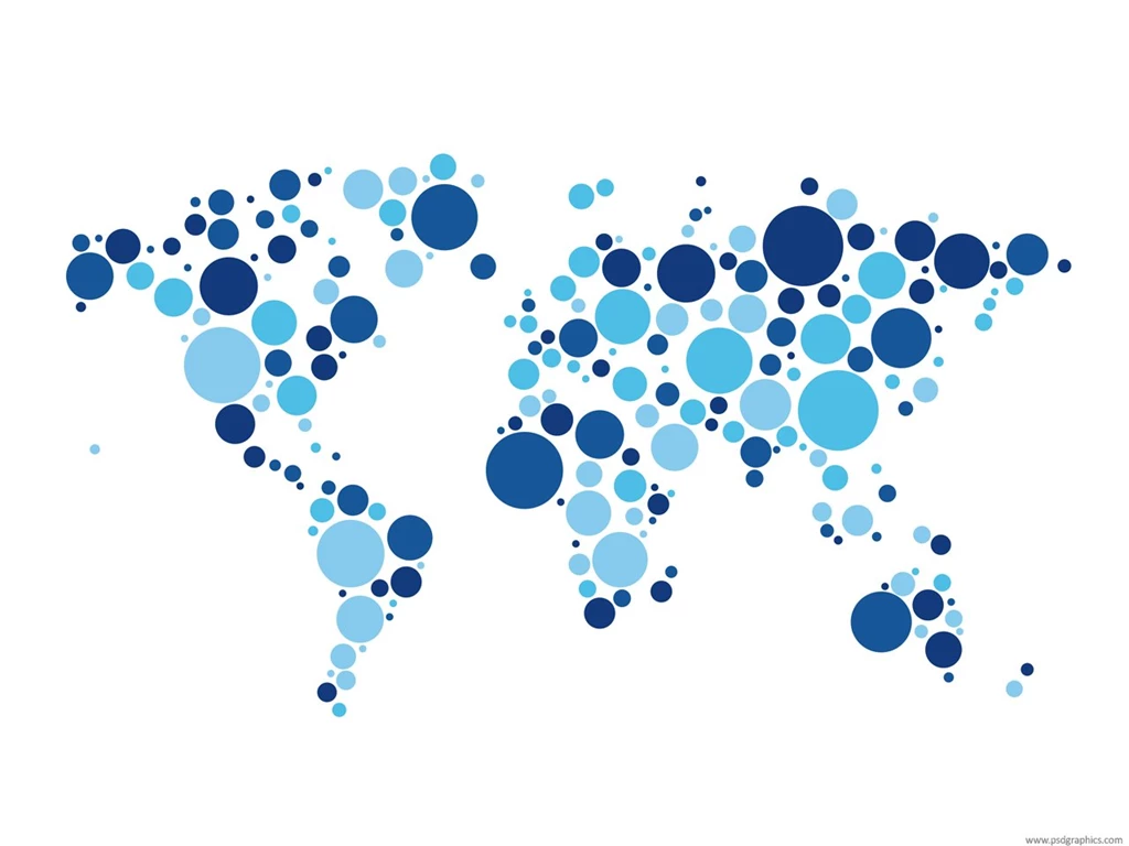 Dotted World Map