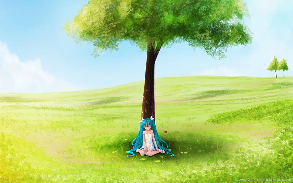 Wallpapers Vocaloid Moe Dress Hatsune Miku Landscape Tagme ...