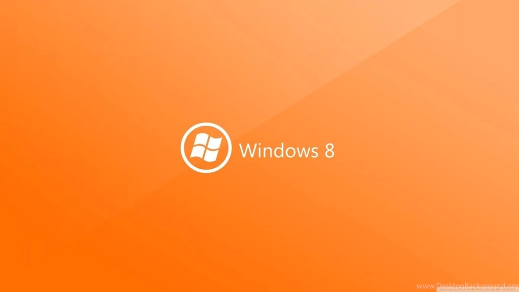 Windows 8 On Orange Backgrounds HD Desktop Wallpapers : High ...