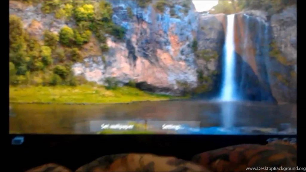 Honeycomb Tablet Live Wallpapers Interactive Waterfalls 2 YouTube