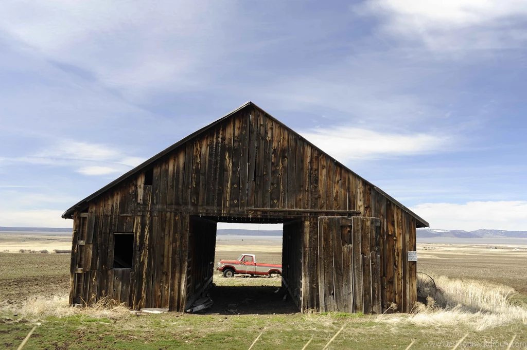 File:View Of Truck Through An Old Barn.jpg Wikimedia Commons