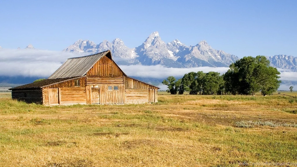 An Old Barn In The Field