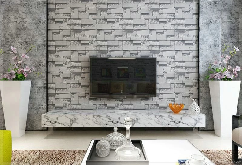 56 SQ Ft 10M Roll Realistic Real Look Stacked Brick/Stone ...