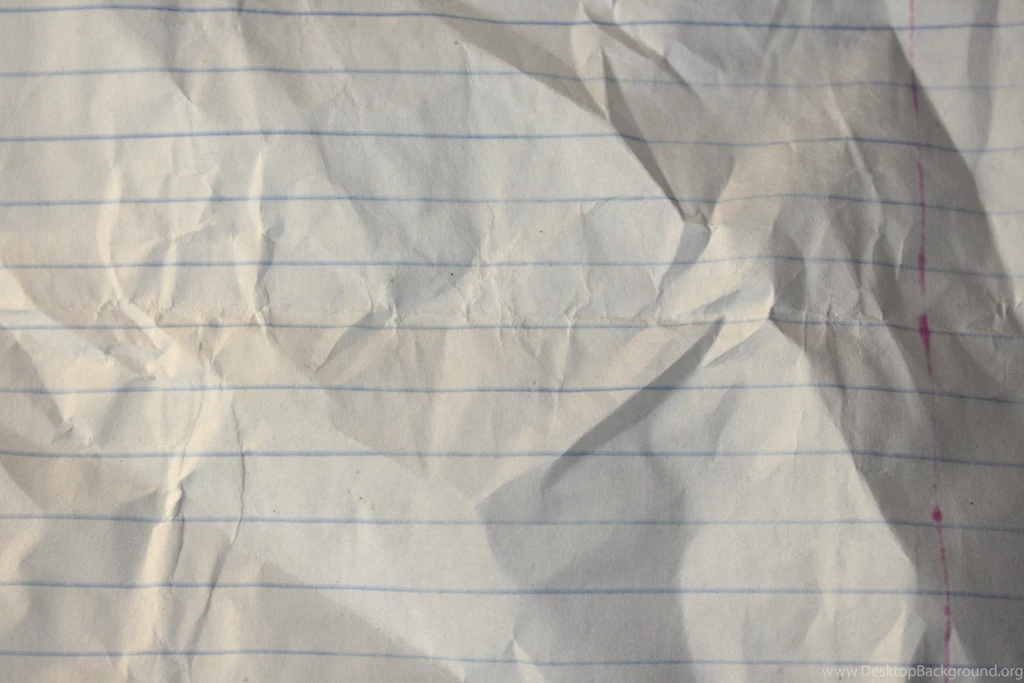 Crumpled Notebook Paper Texture Picture