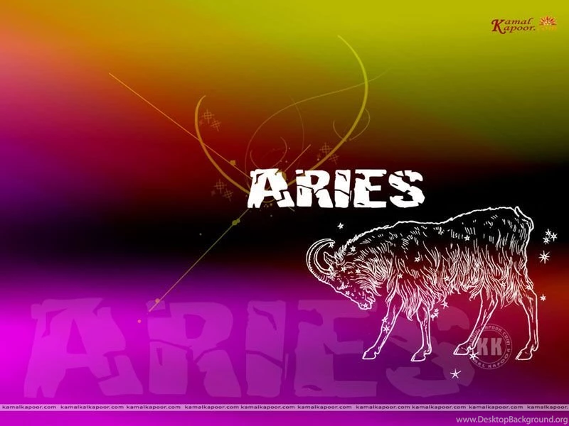 Aries Wallpaper, Zodiac Sign Glowing Aries Wallpaper, Zodiac Aries ...