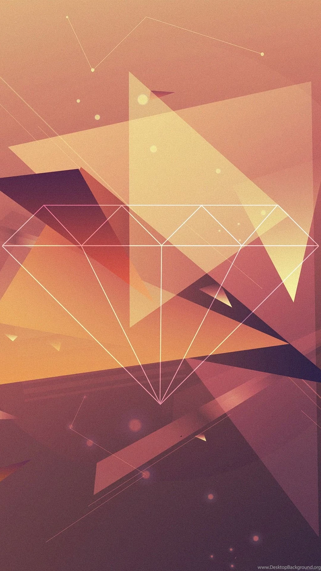 Diamond Illustration Best HTC M9 Wallpapers
