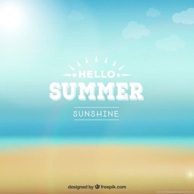 Hello Summer Backgrounds Vector