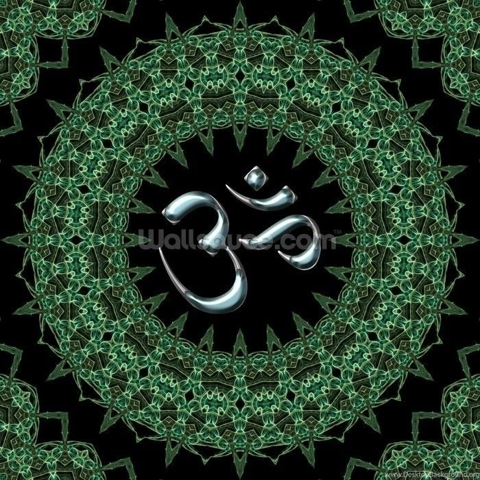 Fractal Mandala Aum Wall Mural