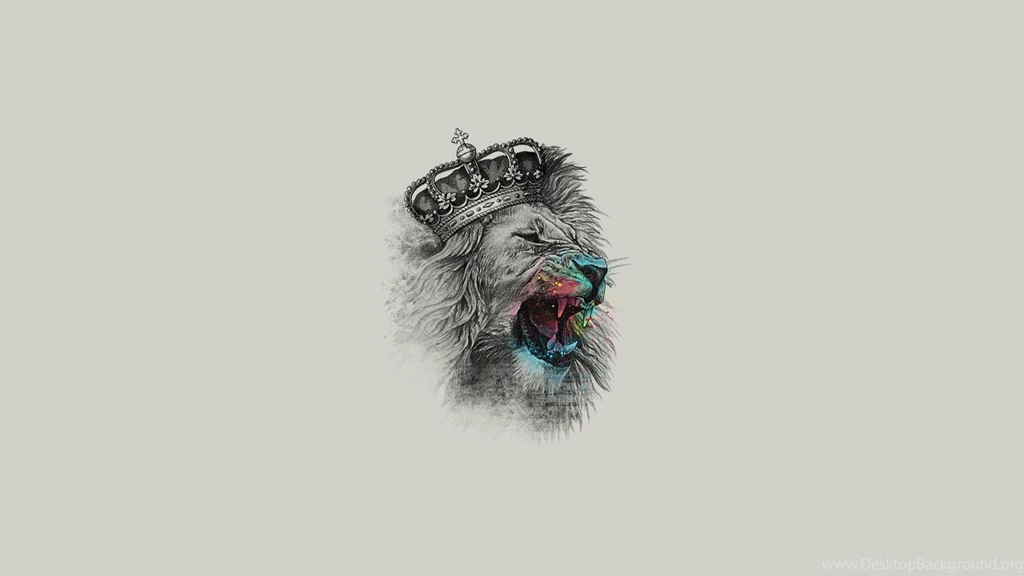 Lion In The Royal Crown Wallpapers And Images Wallpapers ...