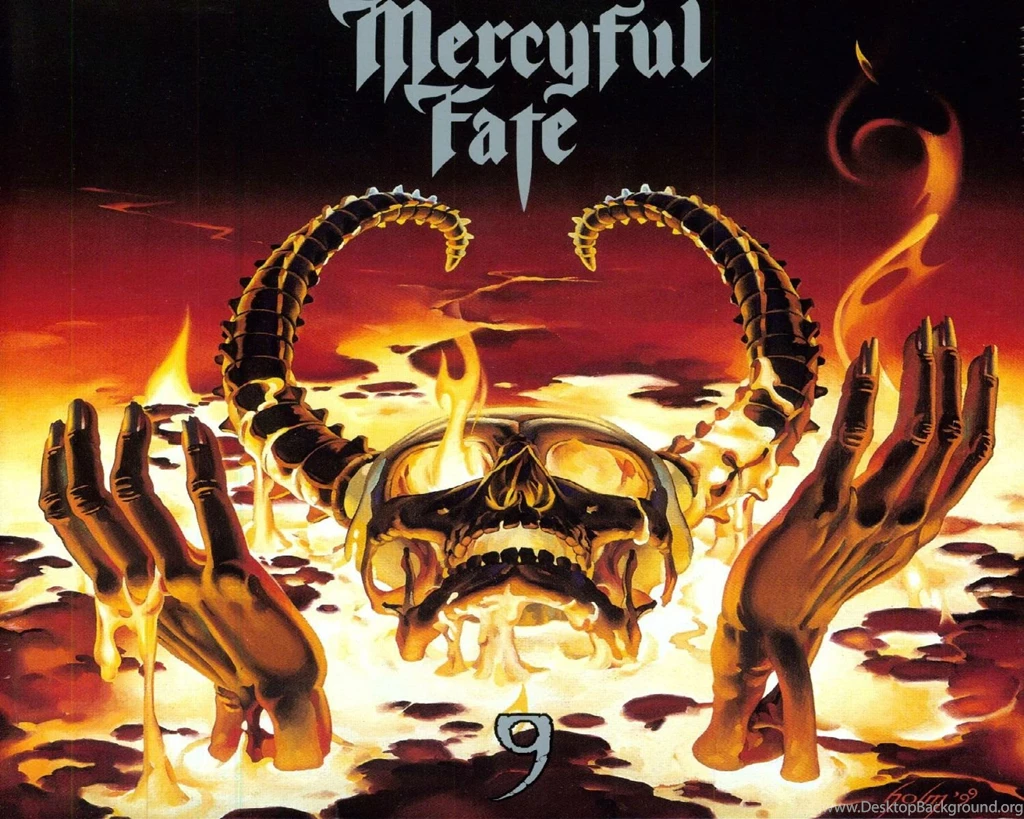 MERCYFUL FATE KING DIAMOND Heavy Metal Dark Album Cover Skull ...