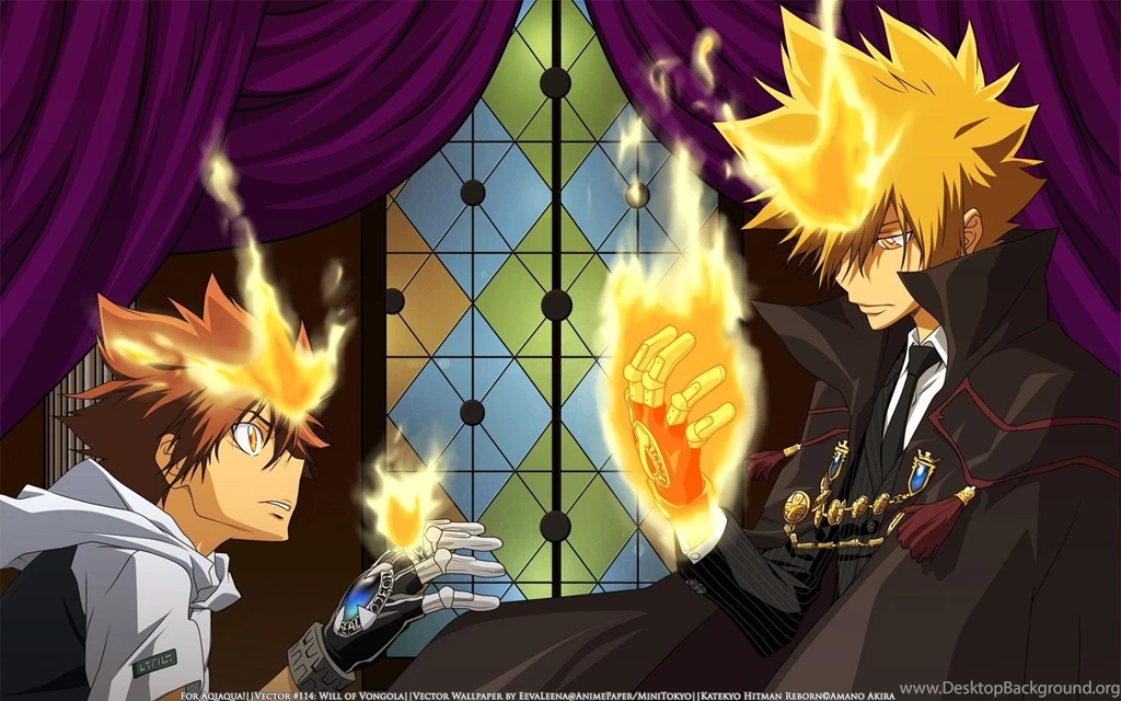 Tsuna & Giotto   Katekyo Hitman Reborn! Wallpapers (17832795)   Fanpop