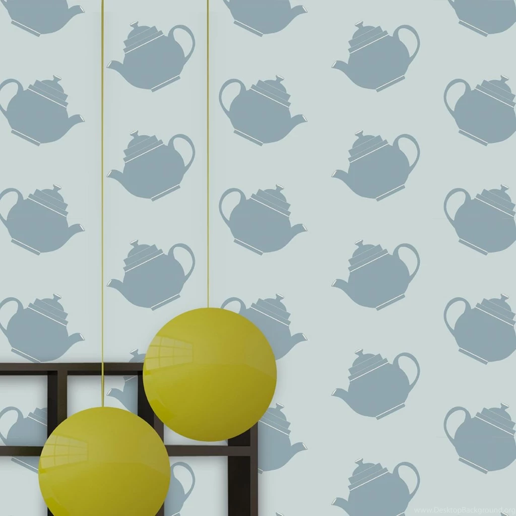 Teapot Crazy (blue) Wallpapers ATADesignsATADesigns