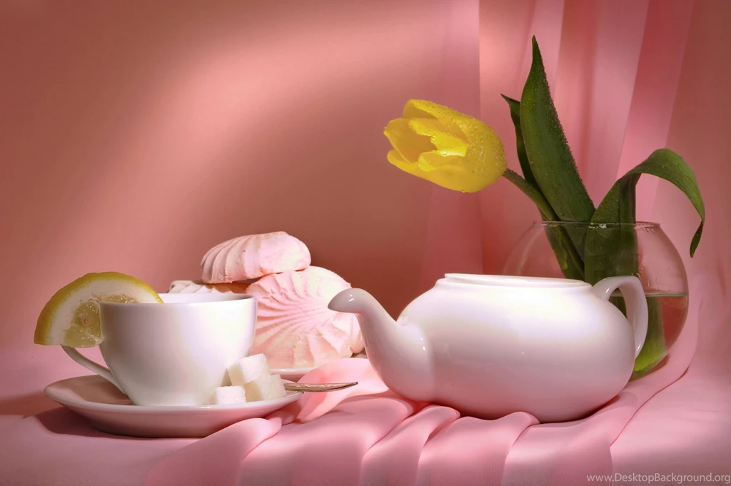 Teapot Cup Flower Set Service