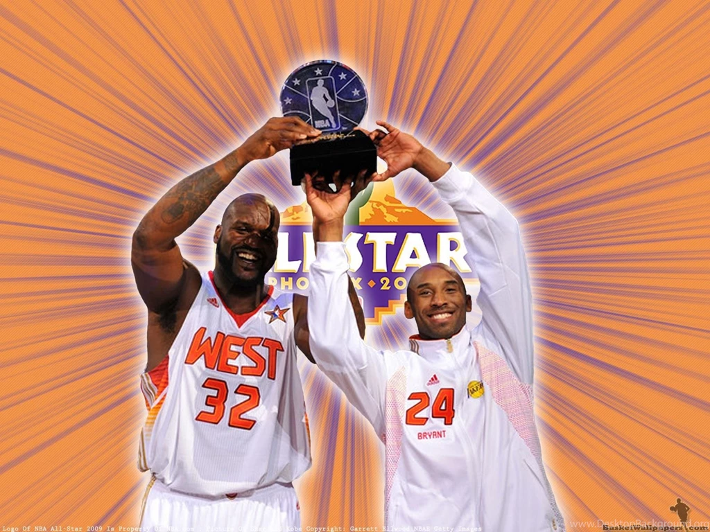 Shaq And Kobe NBA All Star 2009 MVPs Wallpapers