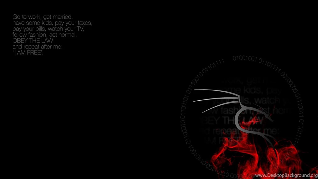 Kali Linux Wallpapers 'I Am Free'