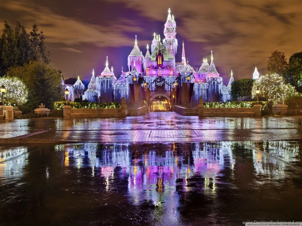 Sleeping Beauty Castle Christmas At Disneyland HD Desktop ...