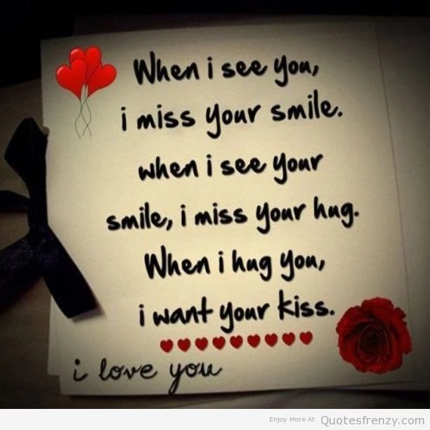Gallery For Cute Hugs And Kisses Quotes