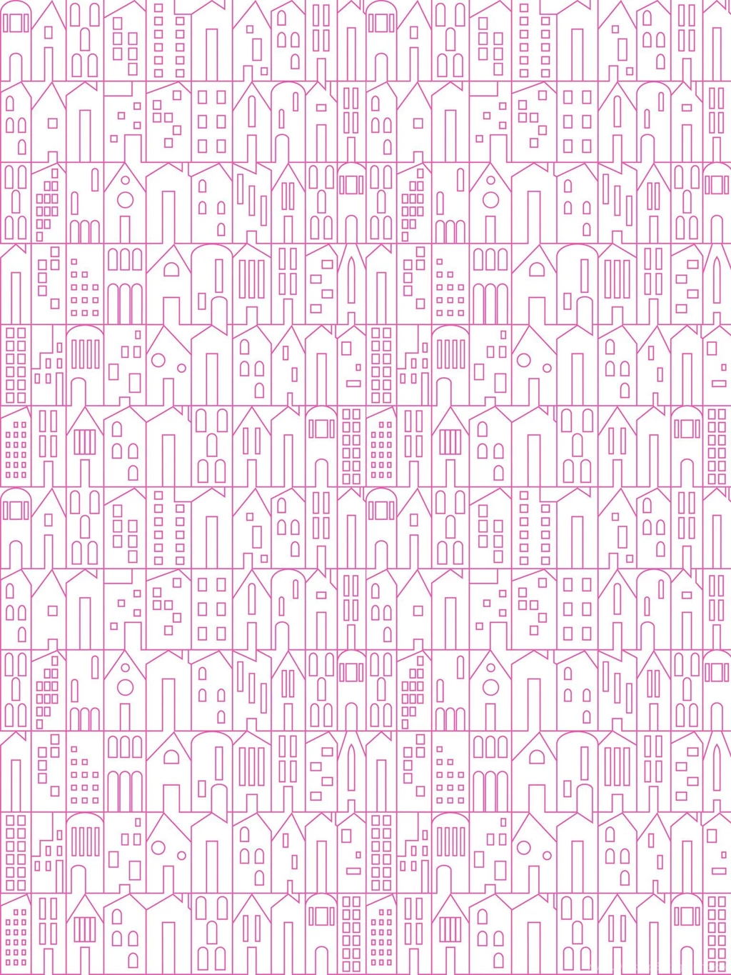 My House Wallpapers In Fuschia By Sissy + Marley For Jill Malek ...