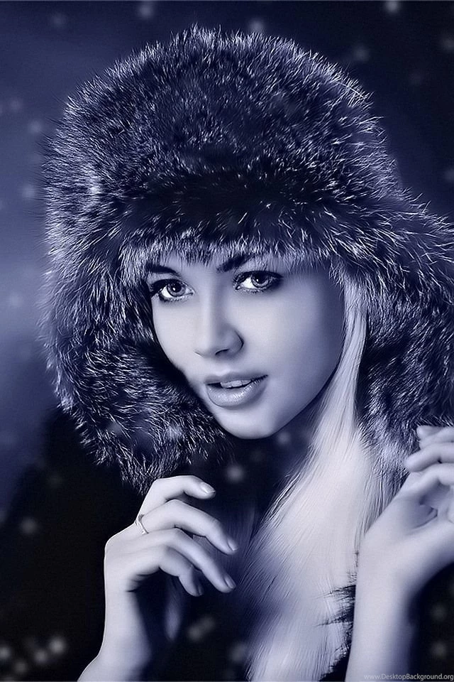 Pretty Girl On Winter Iphone Wallpapers To Download