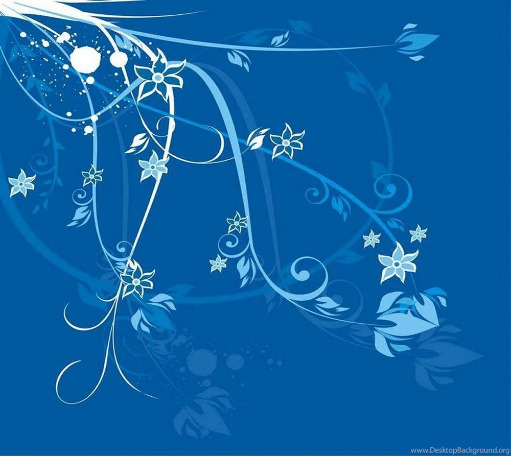 Blue Floral Backgrounds   Wallpapers Cave