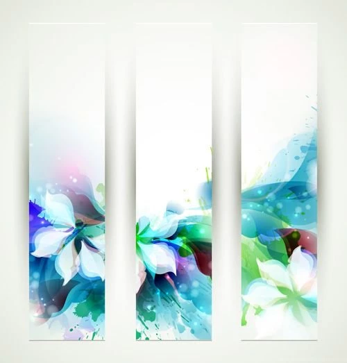 Blue Flower Backgrounds Vector 02 Vector Backgrounds Free Download