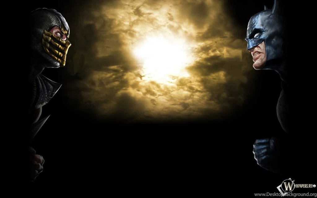 Скачать обои Mortal Kombat Vs. DC Universe (Скорпион, Бэтмен ...