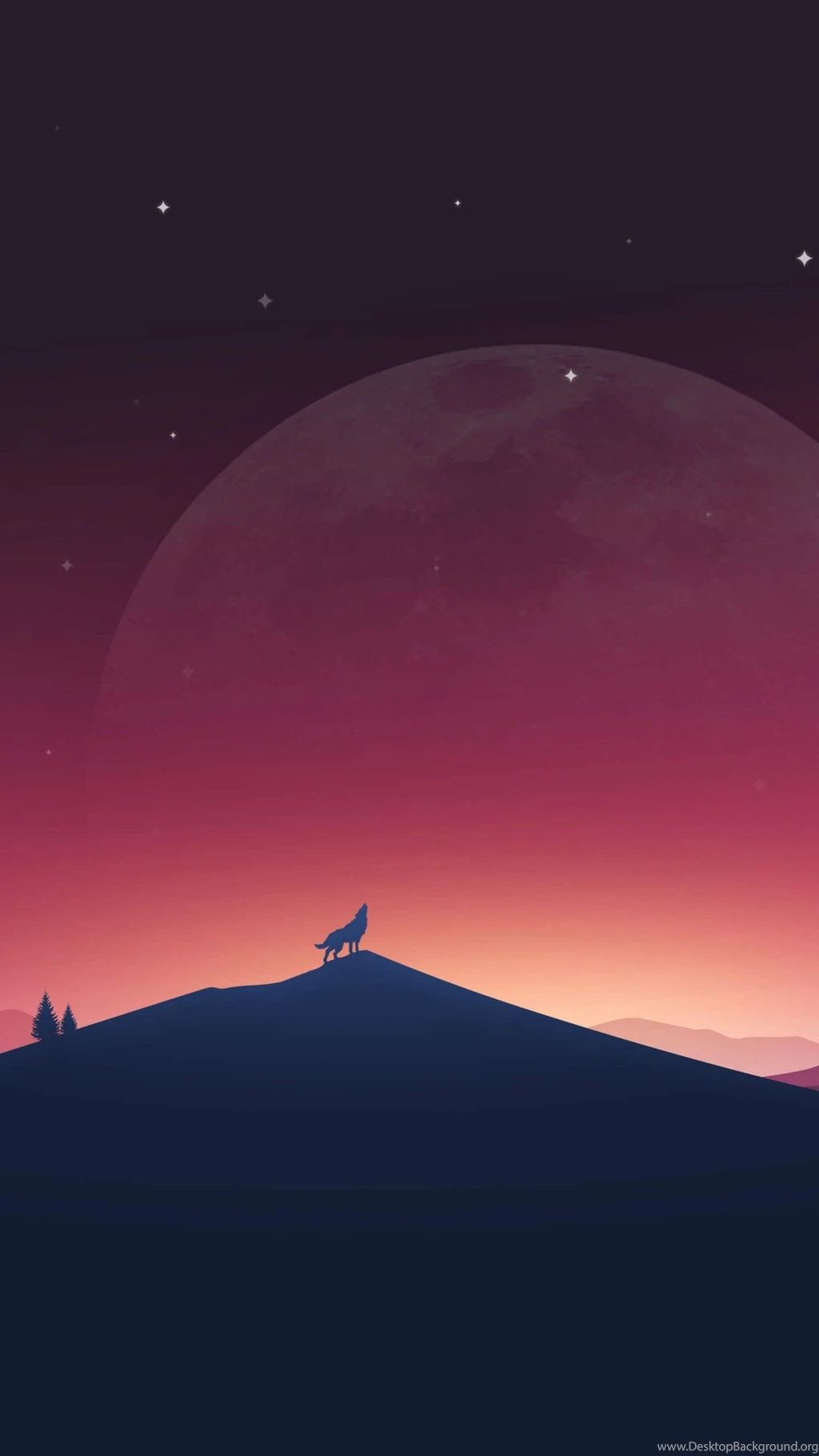 Download Wolf Howling At The Moon HD Wallpapers For Nexus 6P ...