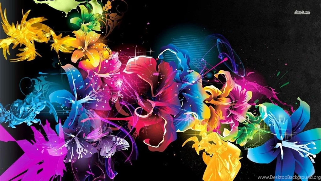 Colorful Hibiscus Wallpapers   Digital Art Wallpapers