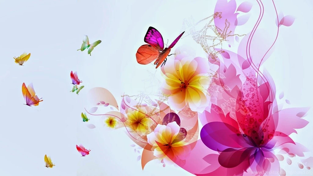 Colorful Butterfly Designs Backgrounds For Desktop Abstract HD ...