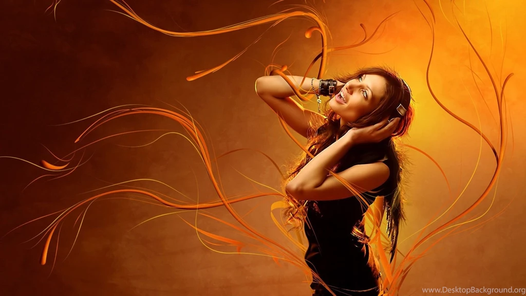 Music Girl Awesome Full HD Wallpapers