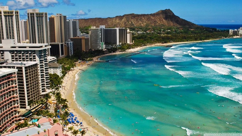 Waikiki Beach HD Desktop Wallpapers : High Definition : Mobile ...