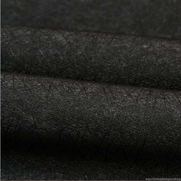 Retro Simple Solid Color Black Dark Silk Wallpapers The Living Room ...