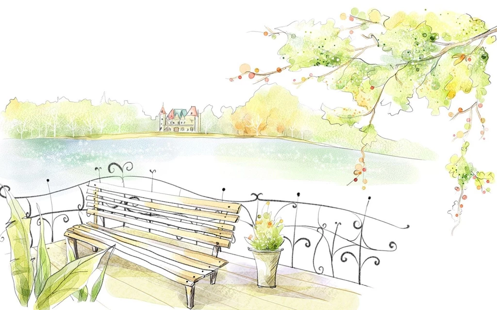 Landscape Color Drawing HD Wallpapers