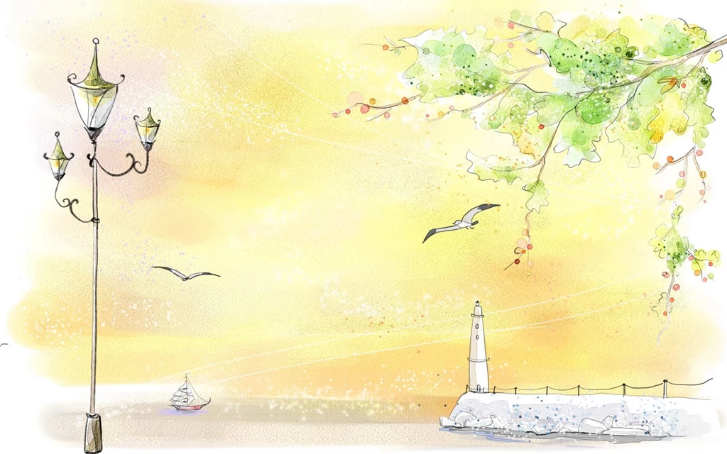 Lighthouse Digital Art Drawing Wallpapers Deskt