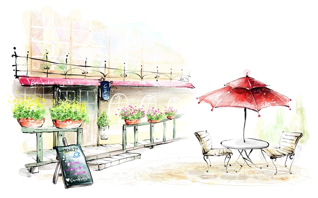 Art Drawing : Romantic Scene Of The Seasons 1920x1200 Wallpapers 15 ...