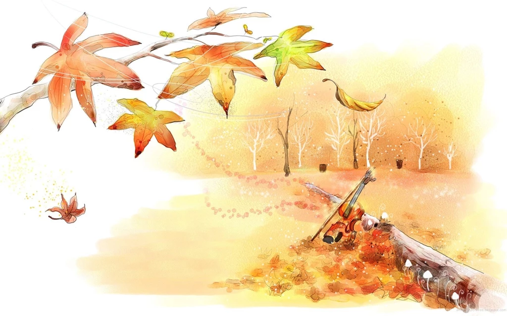 Art Drawing : Romantic Scene Of The Seasons 1920x1200 Wallpapers 11 ...