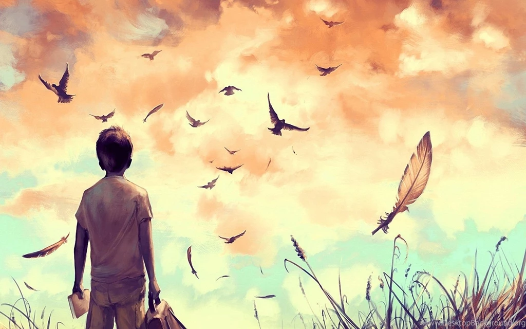 Art Drawing Boy Mood Wallpapers